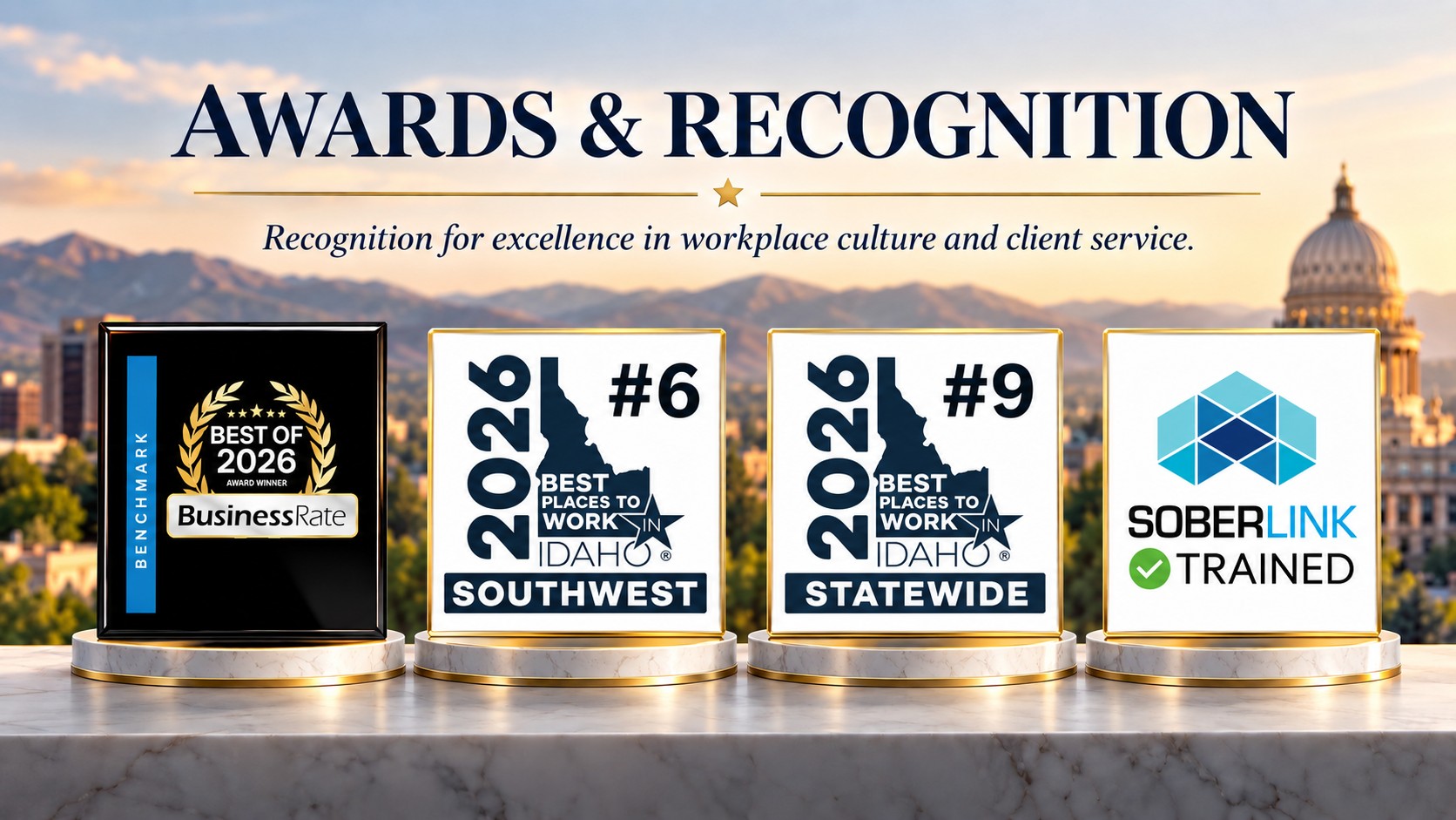 Hardee, Piñol & Kracke awards and recognition including Soberlink Trained